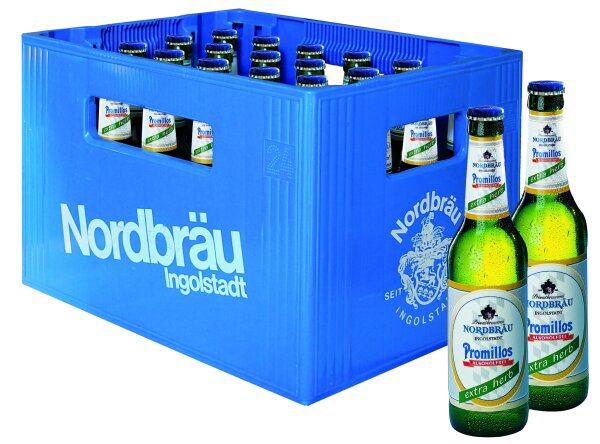Nordbräu Promillos alkoholfrei extra herb 24 x 0,33L