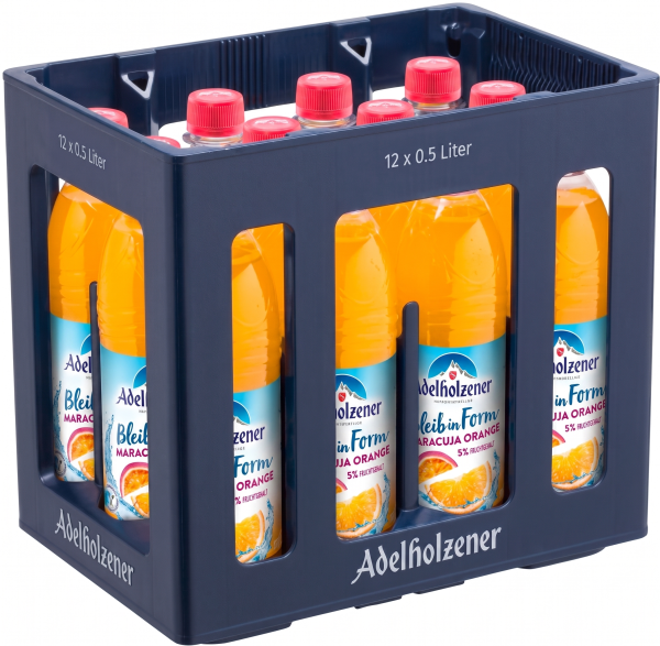 Adelholzener Bleib in Form Maracuja Orange 12 x 0,5L PET