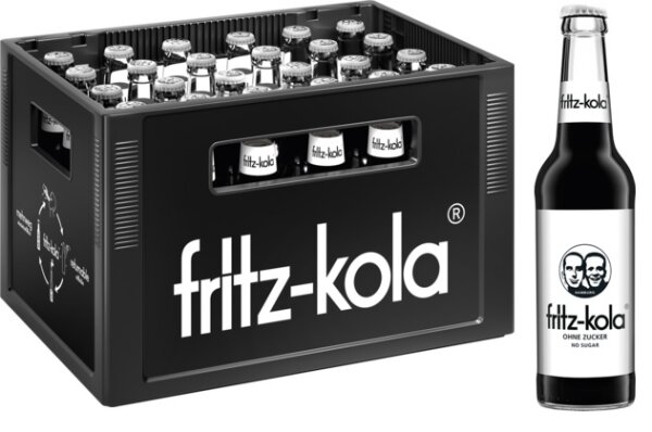 Fritz Kola zuckerfrei 24 x 0,33L